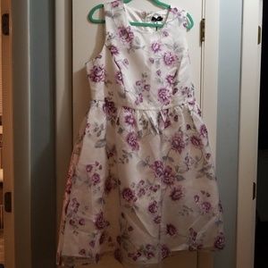 NWT 1X Sleeveless Liza Lux (Modcloth) floral dress